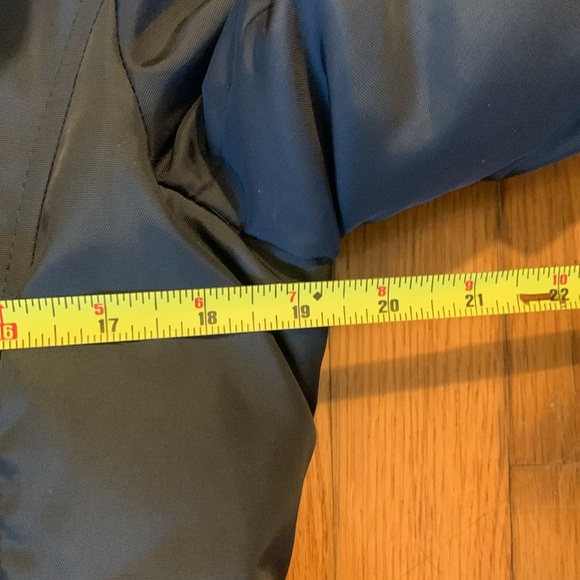 ANDREW MARC BLACK LAYERED PUFFER DOWN STORM WINTER COAT LEATHER TRIM - Picture 14 of 16